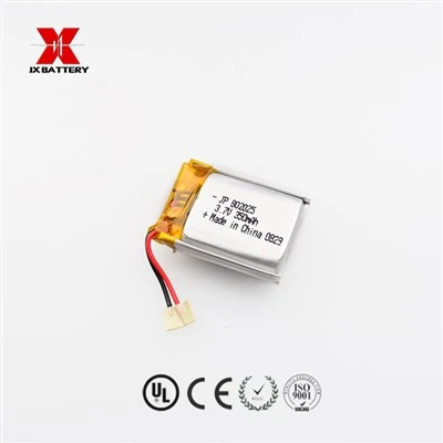 Pievienots litija polimēru akumulators JP802025 350mah PCB